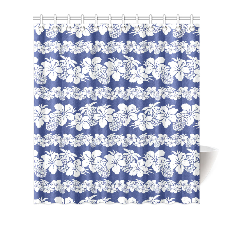 Hawaiian Themed Pattern Print Design H07 Shower Curtain