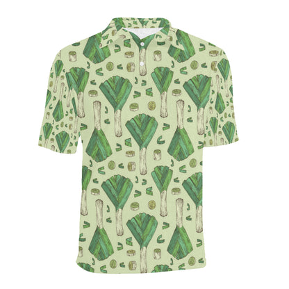 Leek Pattern Print Design 04 Men Polo Shirt