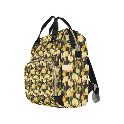 Lily Pattern Print Design LY013 Diaper Bag Backpack