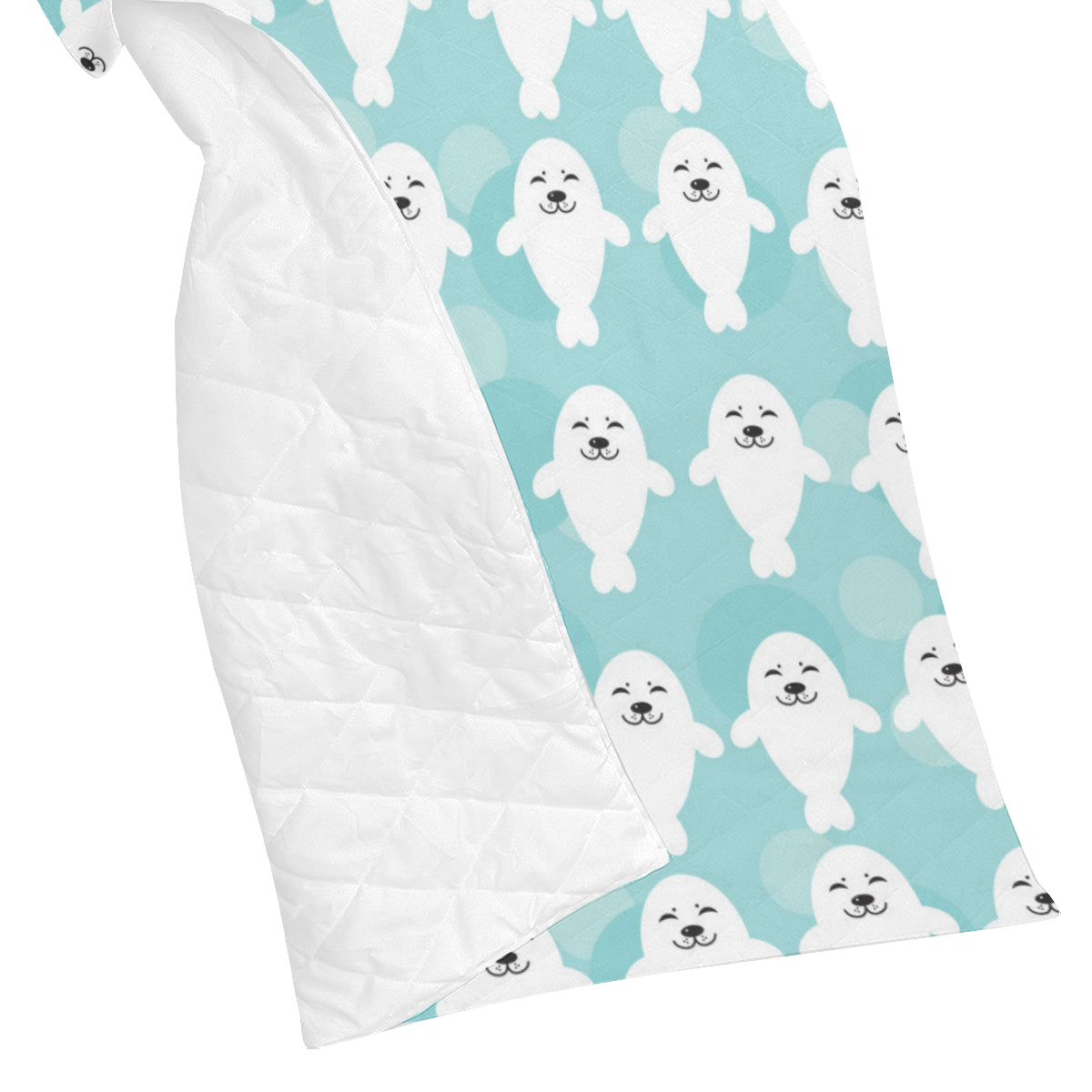 Sea Lion Baby Pattern Print Design 01 Premium Quilt