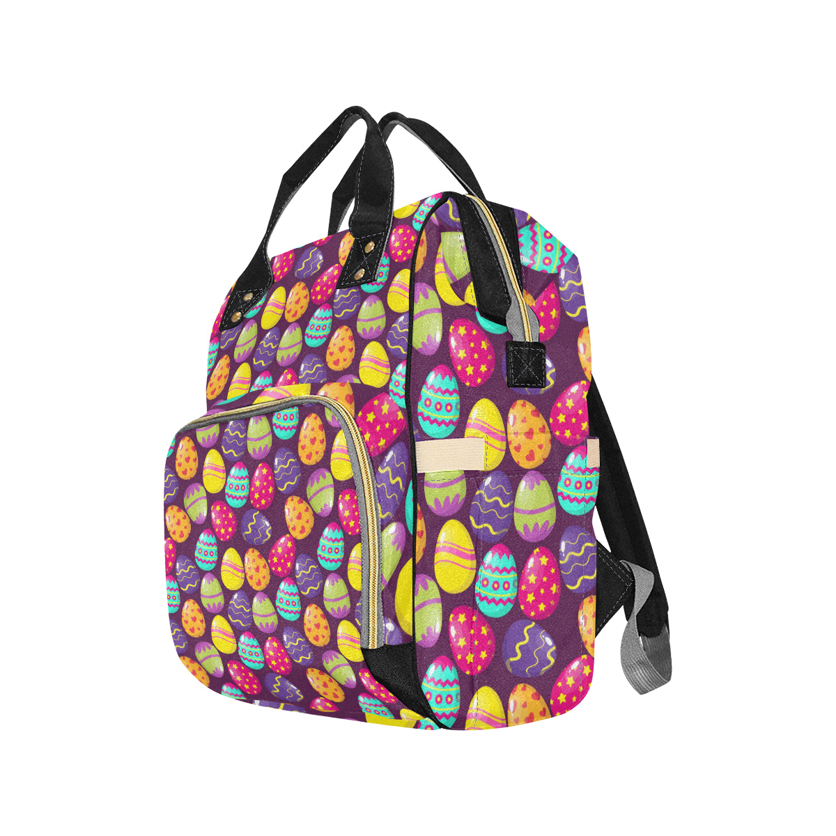 Easter Eggs Pattern Print Design RB04 Diaper Bag Backpack