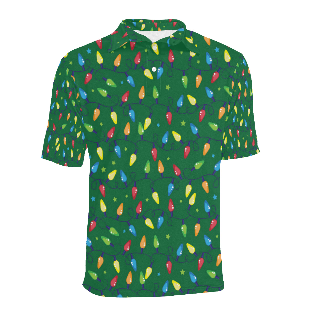 Christmas Light Pattern Print Design 02 Men Polo Shirt