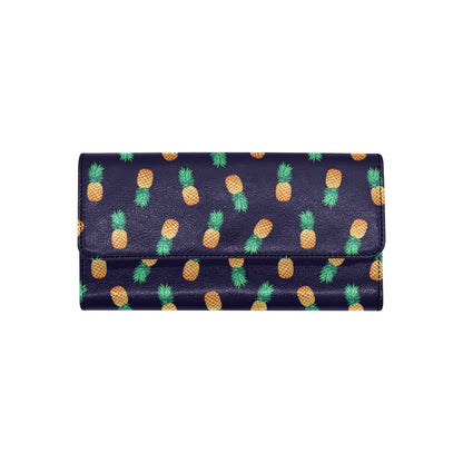 Pineapple Pattern Women's Trifold Wallet