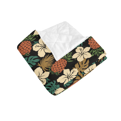 Hawaiian Themed Pattern Print Design H08 Premium Quilt