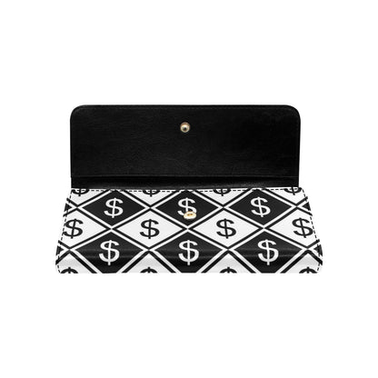 Money Pattern Print Design 04 Women's Trifold Wallet