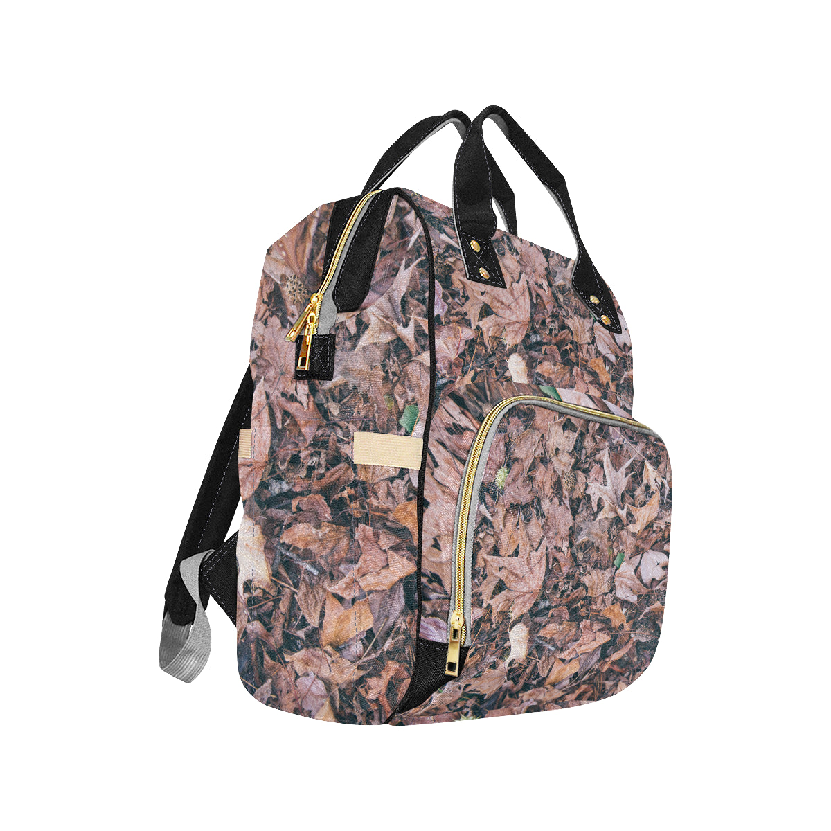 Camouflage Realistic Tree Leaf Print Diaper Bag Backpack