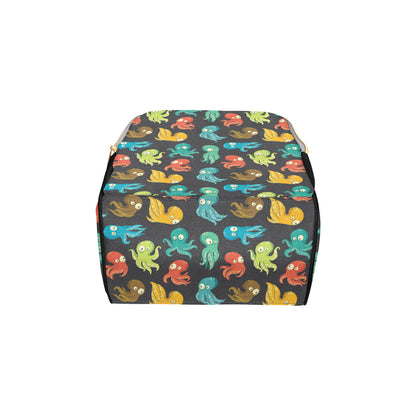Octopus Pattern Print Design A01 Diaper Bag Backpack
