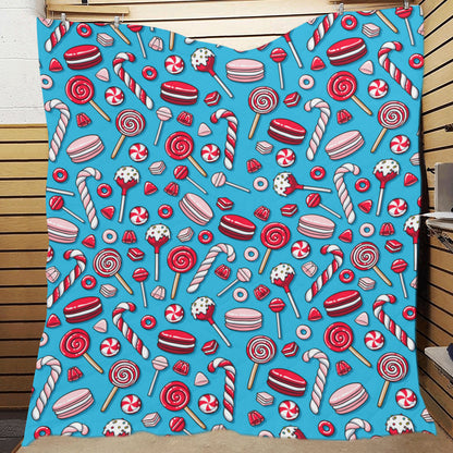 Candy Pattern Print Design 05 Premium Quilt