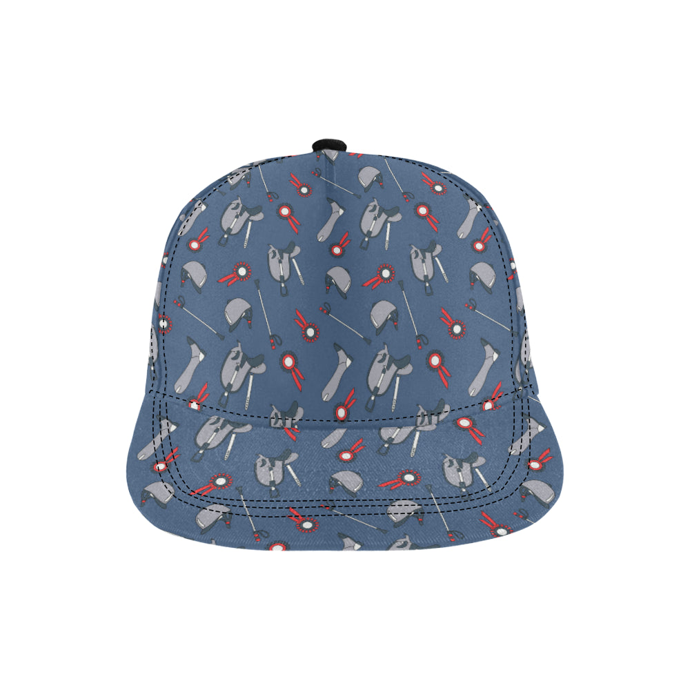 Equestrian Equipment Background Snapback Cap