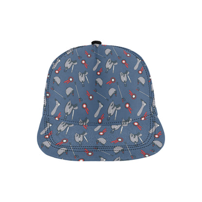 Equestrian Equipment Background Snapback Cap