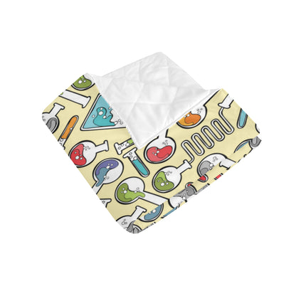 Chemical Pattern Print Design 04 Premium Quilt