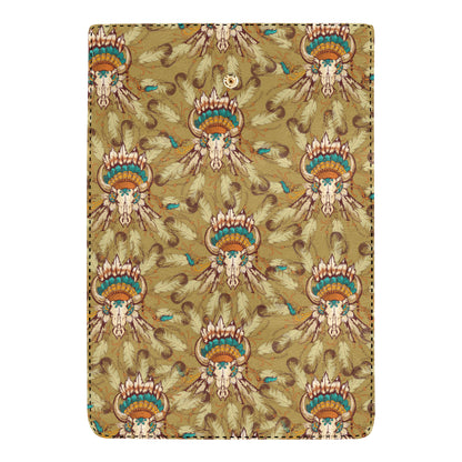 Native Indian Buffalo head Women's Trifold Wallet