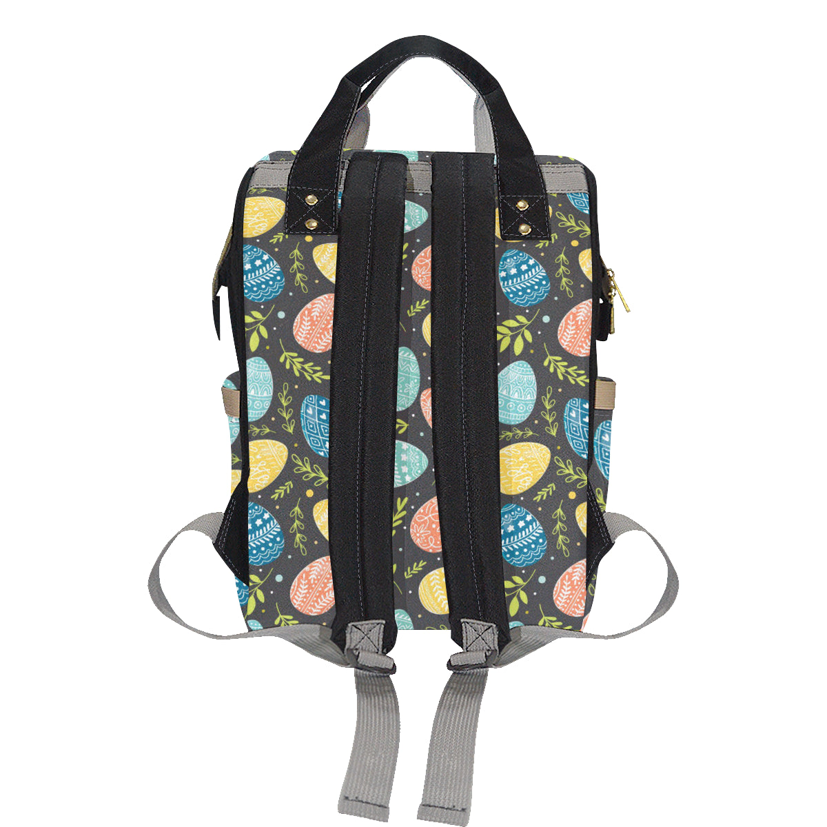 Easter Eggs Pattern Print Design RB01 Diaper Bag Backpack