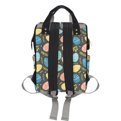 Easter Eggs Pattern Print Design RB01 Diaper Bag Backpack