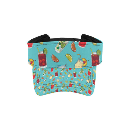 Cocktail Pattern Print Design 05 Unisex Sun Visor