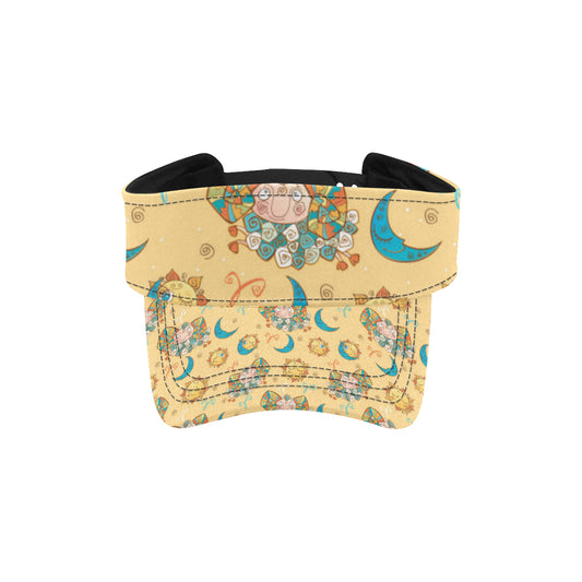 Aries Zodiac Pattern Print Design 03 Unisex Sun Visor