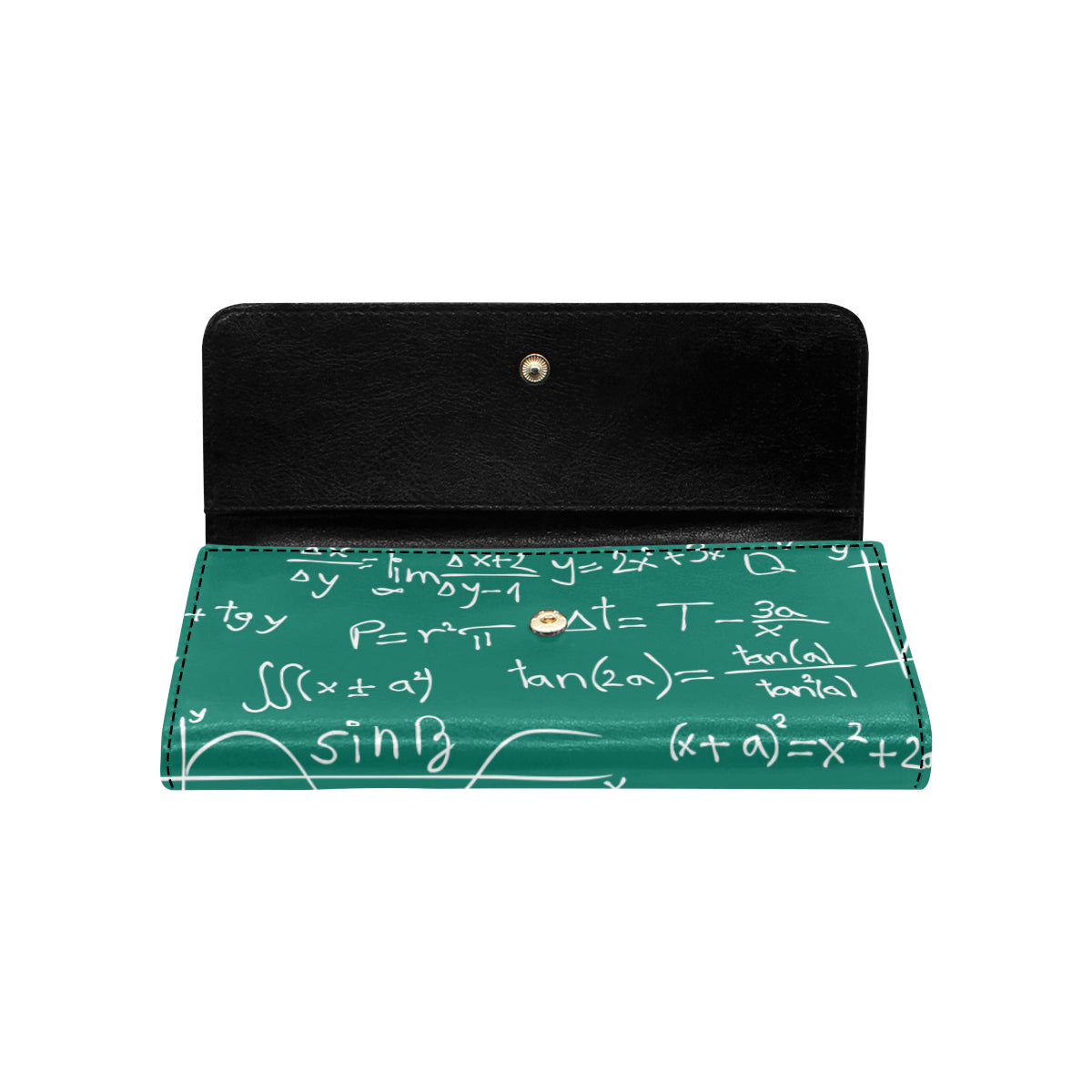 Math Pattern Print Design 01 Women's Trifold Wallet