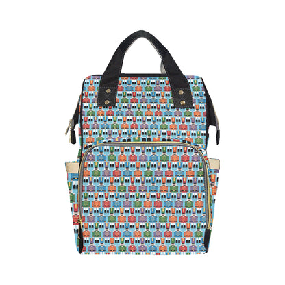 Nutcracker Pattern Print Design A02 Diaper Bag Backpack