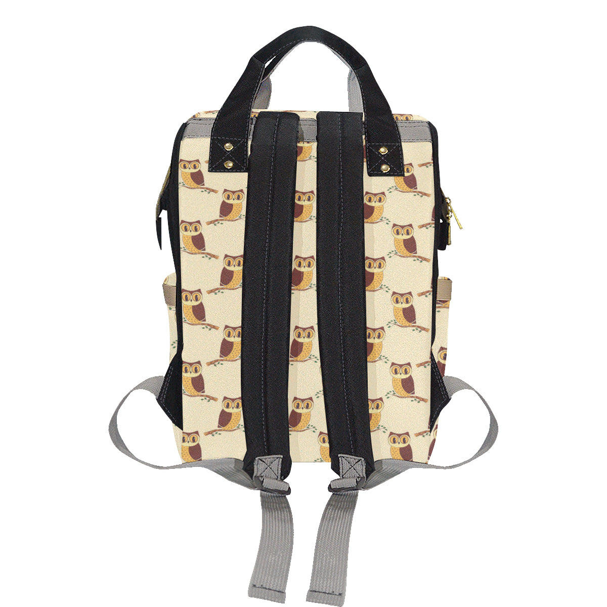Owl Pattern Print Design A07 Diaper Bag Backpack