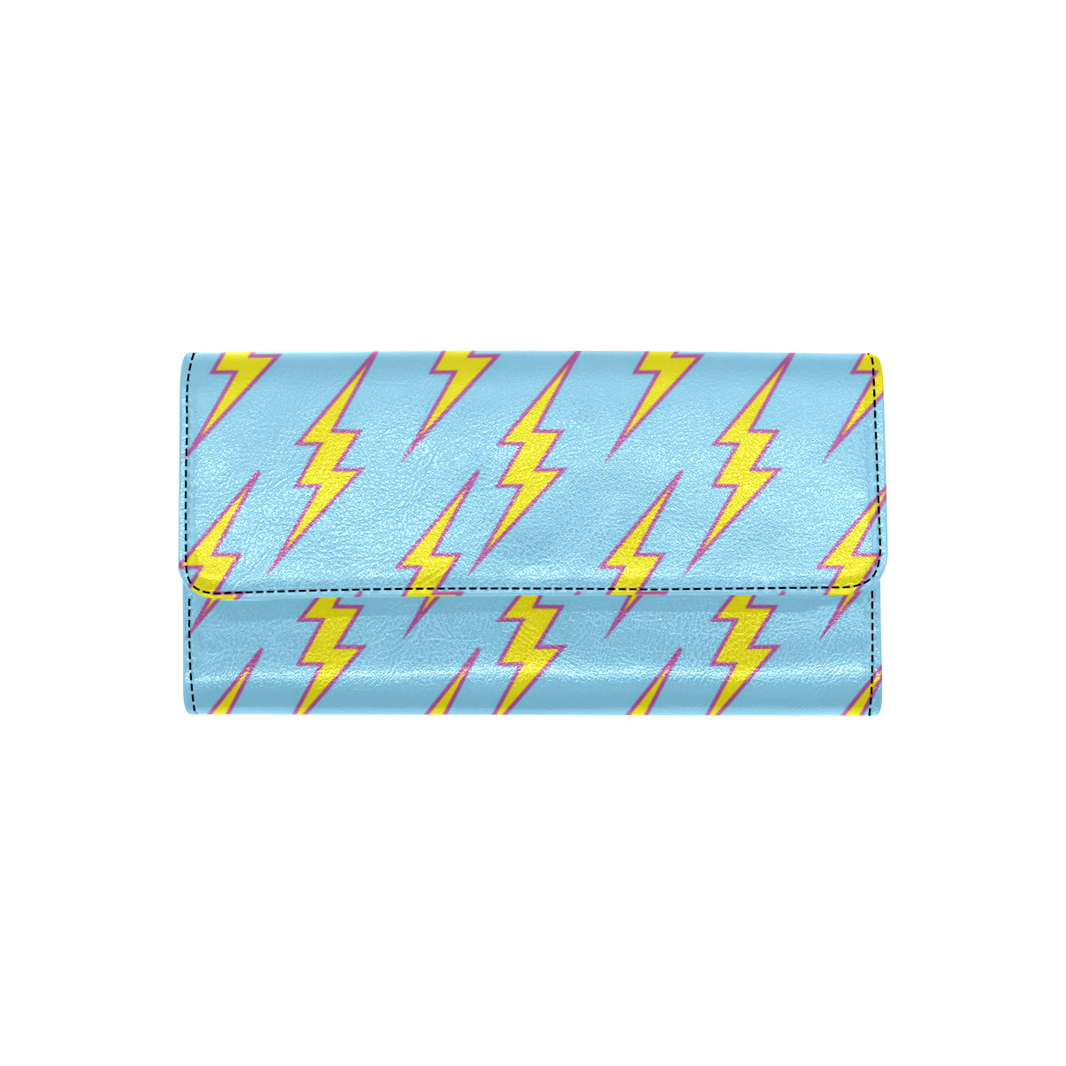 Lightning Thunder Pattern Print Design 02 Women's Trifold Wallet