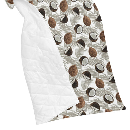 Coconut Pattern Print Design CN03 Premium Quilt