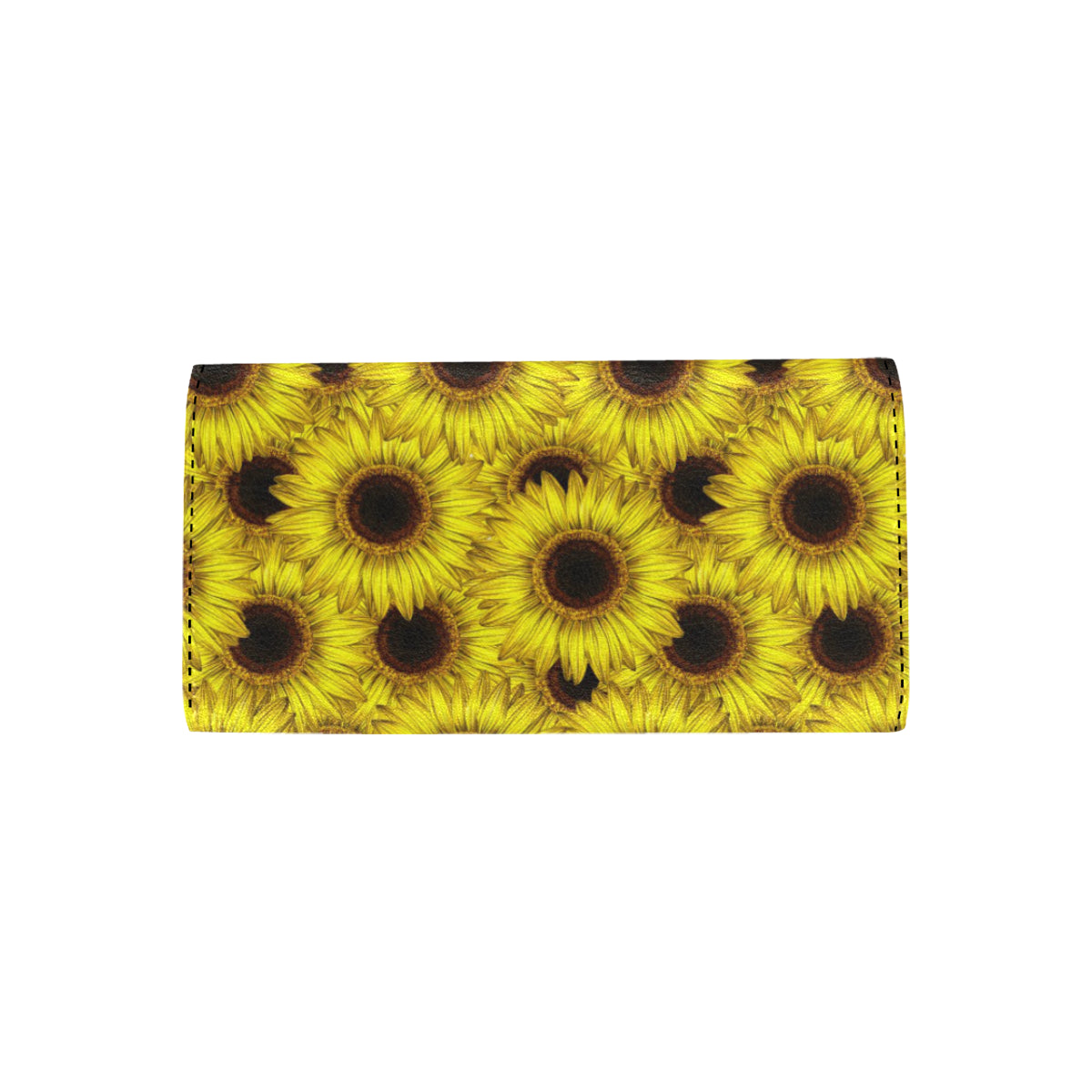 Sunflower Pattern Print Design SF011 Women's Trifold Wallet