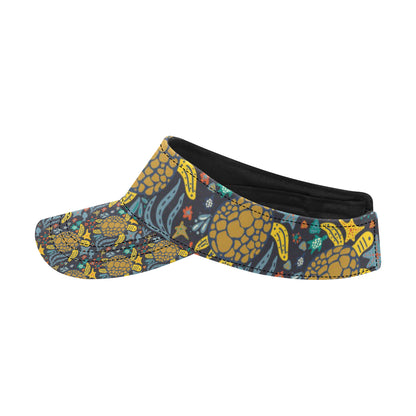 Sea Turtle Pattern Print Design T03 Unisex Sun Visor
