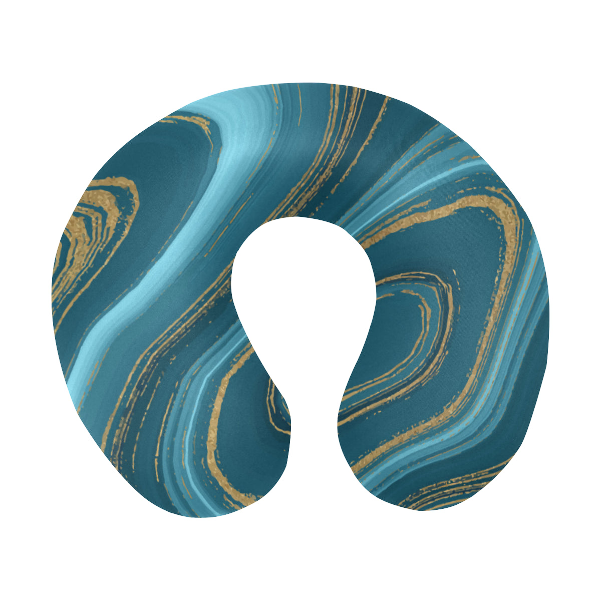 Liquid Pattern Print Design 04 U-Shaped Travel Neck Pillow