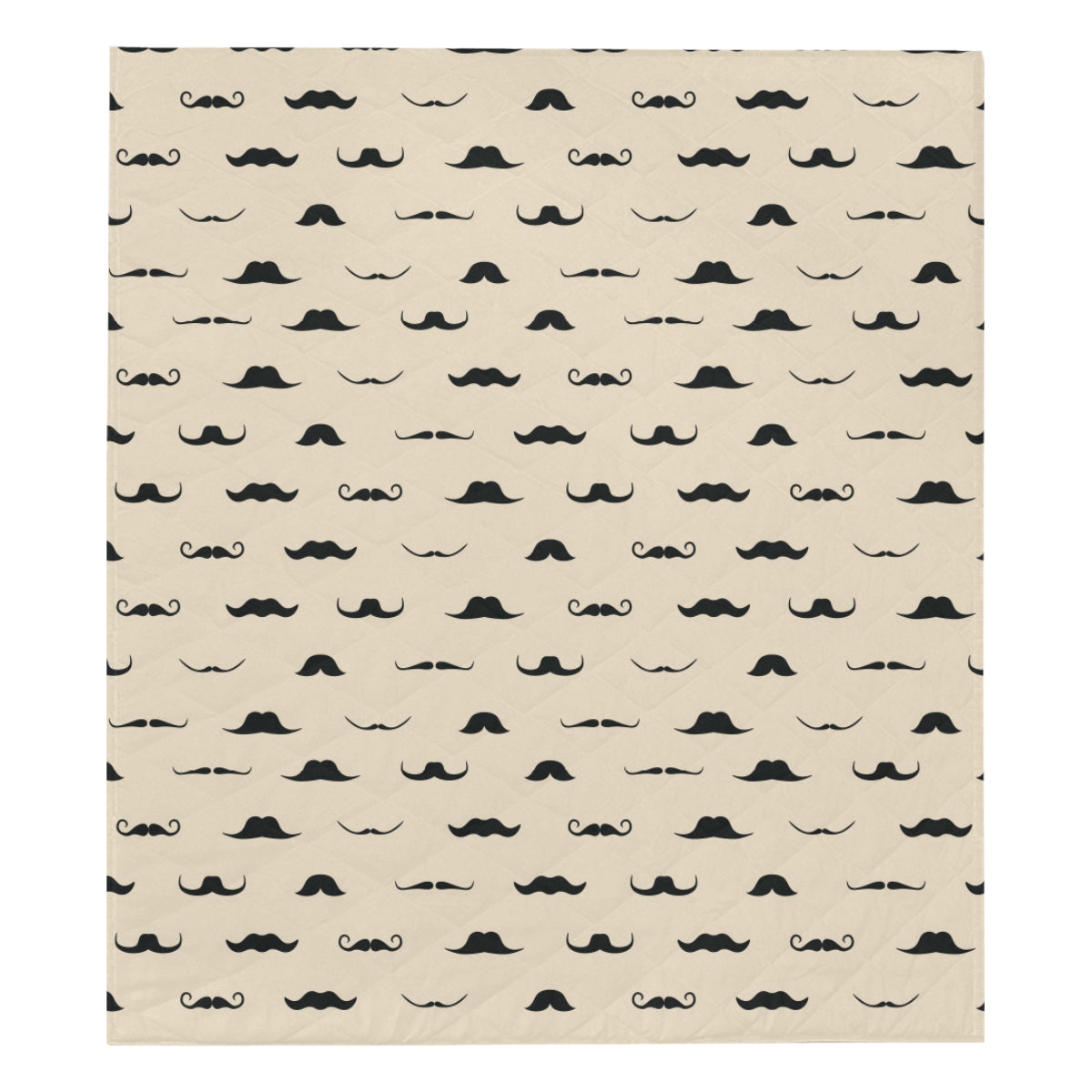 Mustache Pattern Print Design A03 Premium Quilt