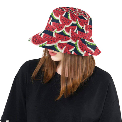Watermelon Pattern Print Design WM011 Unisex Bucket Hat