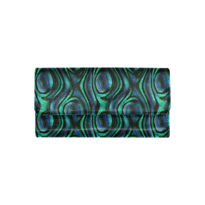 Abalone Pattern Print Design 01 Women's Trifold Wallet