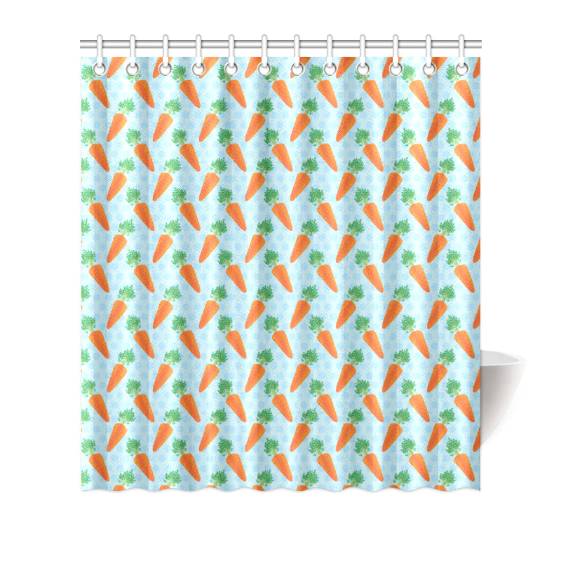 Carrot Pattern Print Design 01 Shower Curtain