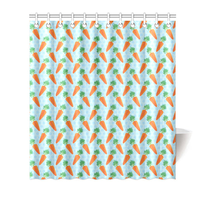 Carrot Pattern Print Design 01 Shower Curtain