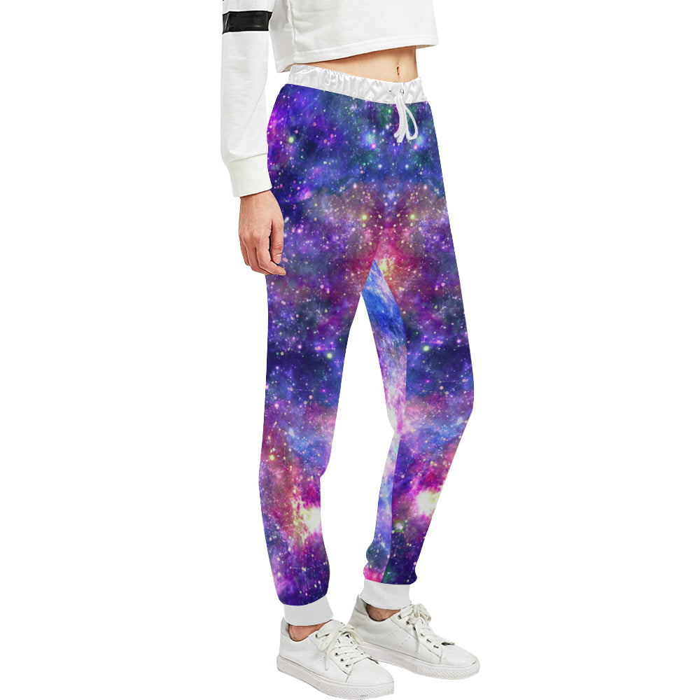 Galaxy Night Stardust Space Print Unisex Sweatpants