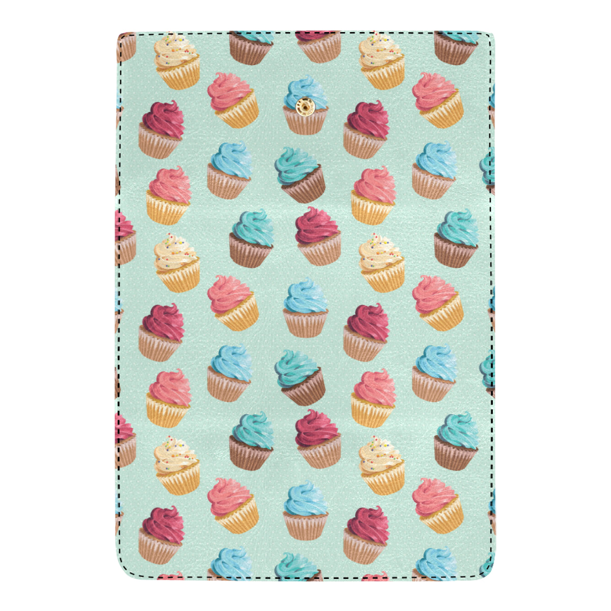 Cupcake Pattern Print Design 01 Women's Trifold Wallet