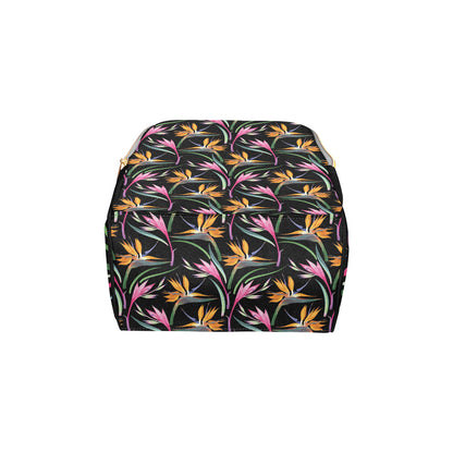 Tropical Flower Pattern Print Design TF017 Diaper Bag Backpack