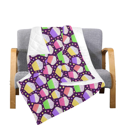 Cupcake Pattern Print Design CP07 Premium Quilt