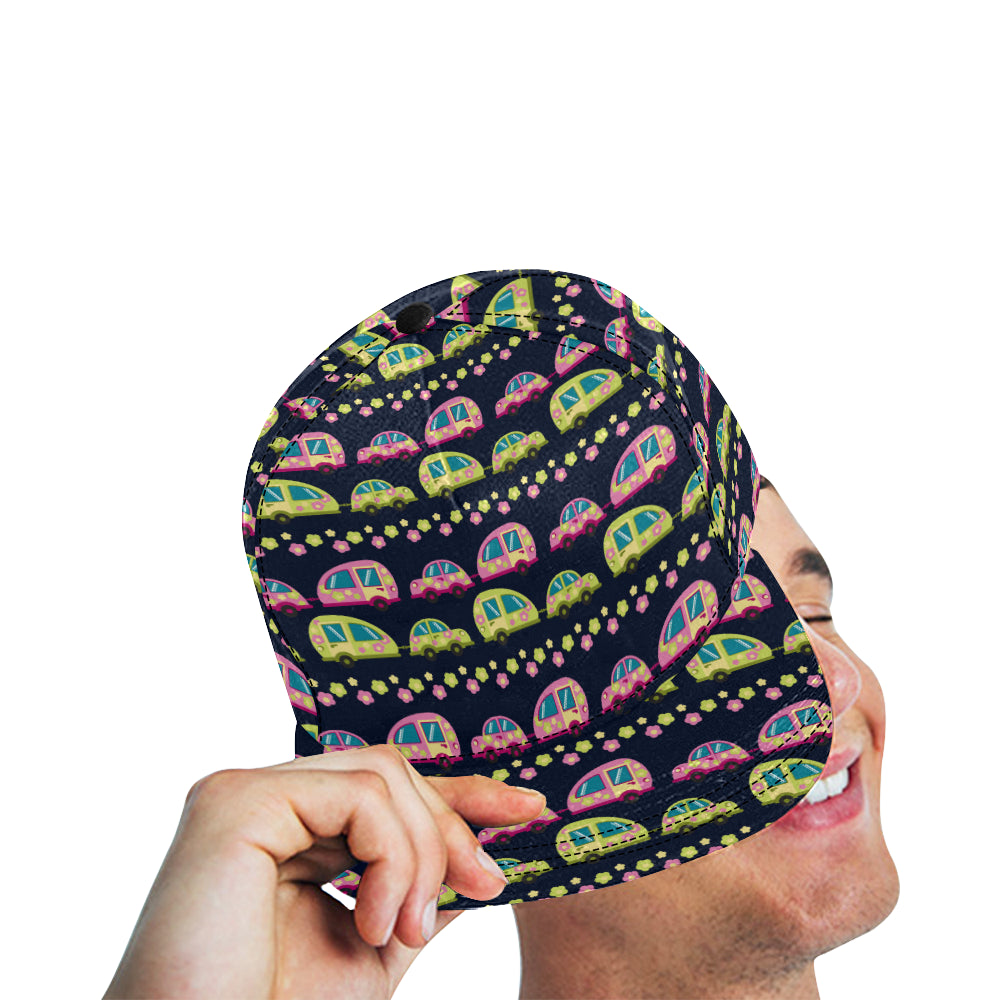 Camper Cute Camping Design No 3 Print Snapback Cap