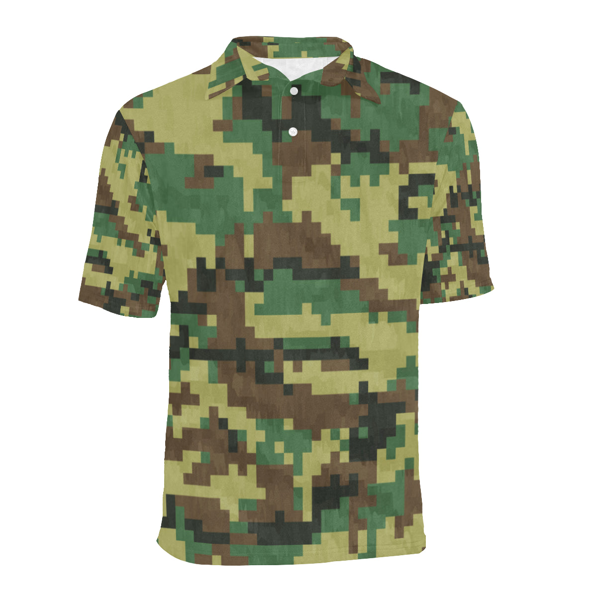 ACU Army Digital Pattern Print Design 02 Men Polo Shirt