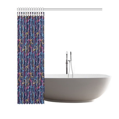 Bowling Pattern Print Design 07 Shower Curtain