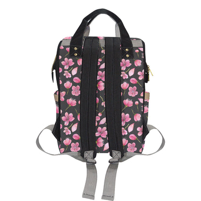 Apple blossom Pattern Print Design AB03 Diaper Bag Backpack