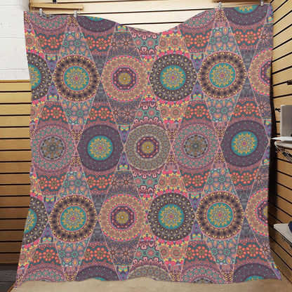 Bohemian Pattern Print Design 07 Premium Quilt