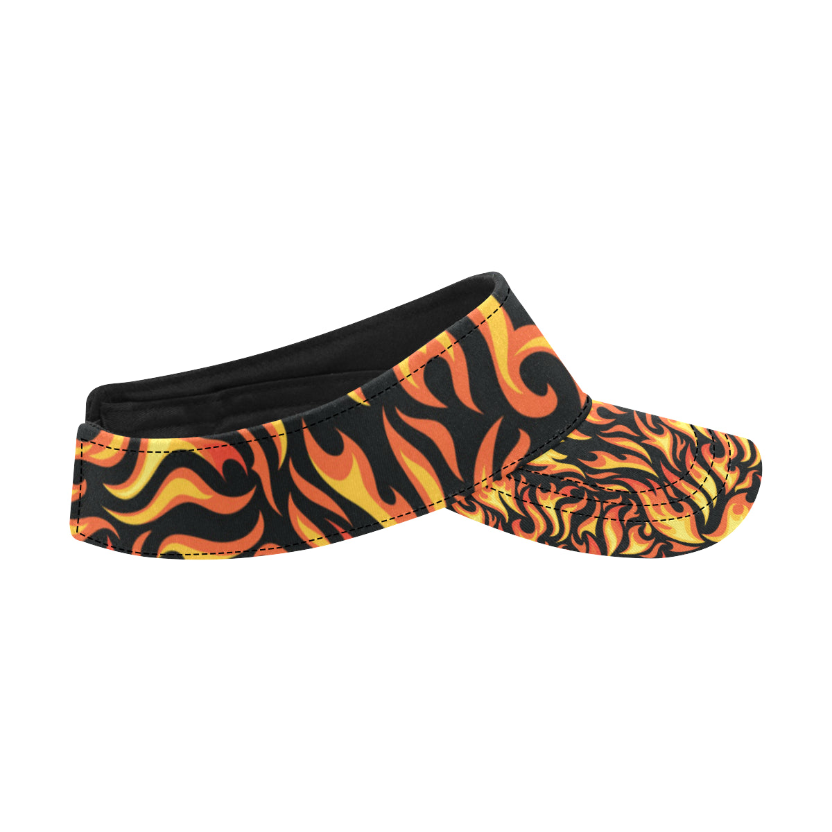 Flame Fire Design Pattern Unisex Sun Visor