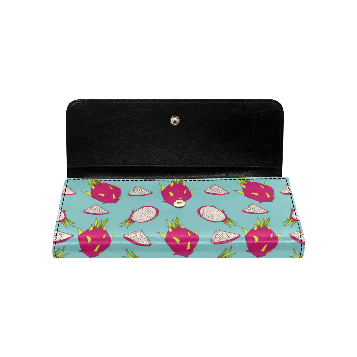 Dragonfruit Pattern Print Design DF01 Women's Trifold Wallet
