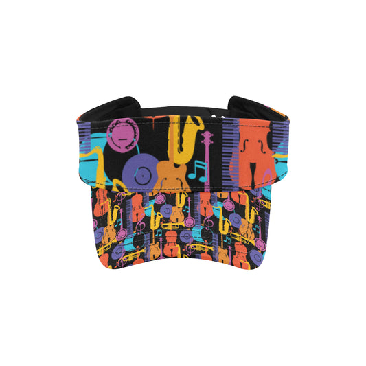 Jazz Pattern Print Design 03 Unisex Sun Visor