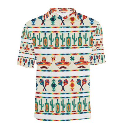 Maracas Mexican Pattern Print Design 01 Men Polo Shirt