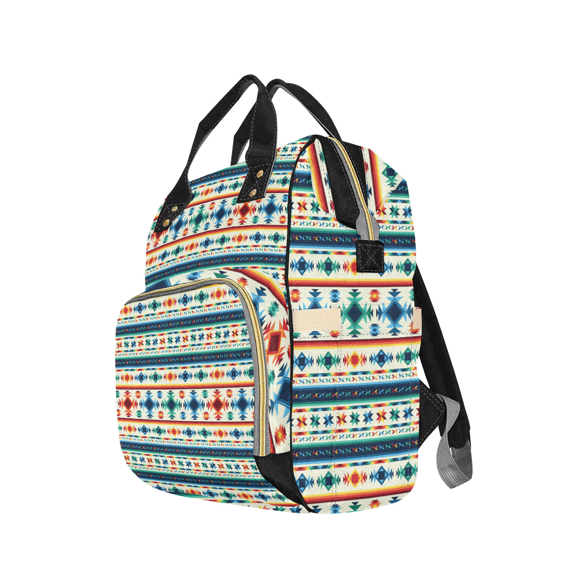 Aztec Pattern Print Design 02 Diaper Bag Backpack