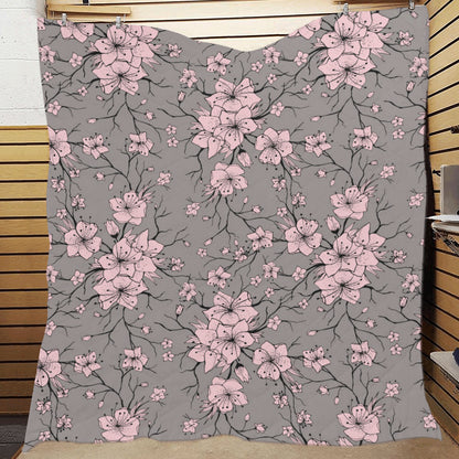 Cherry Blossom Pattern Print Design CB05 Premium Quilt