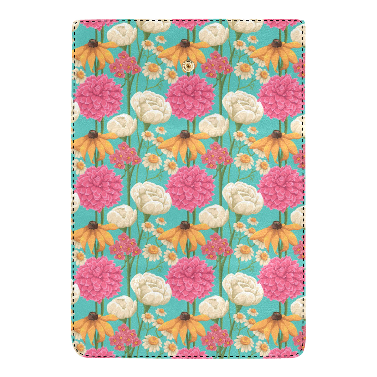 Summer Floral Pattern Print Design SF07 Women's Trifold Wallet