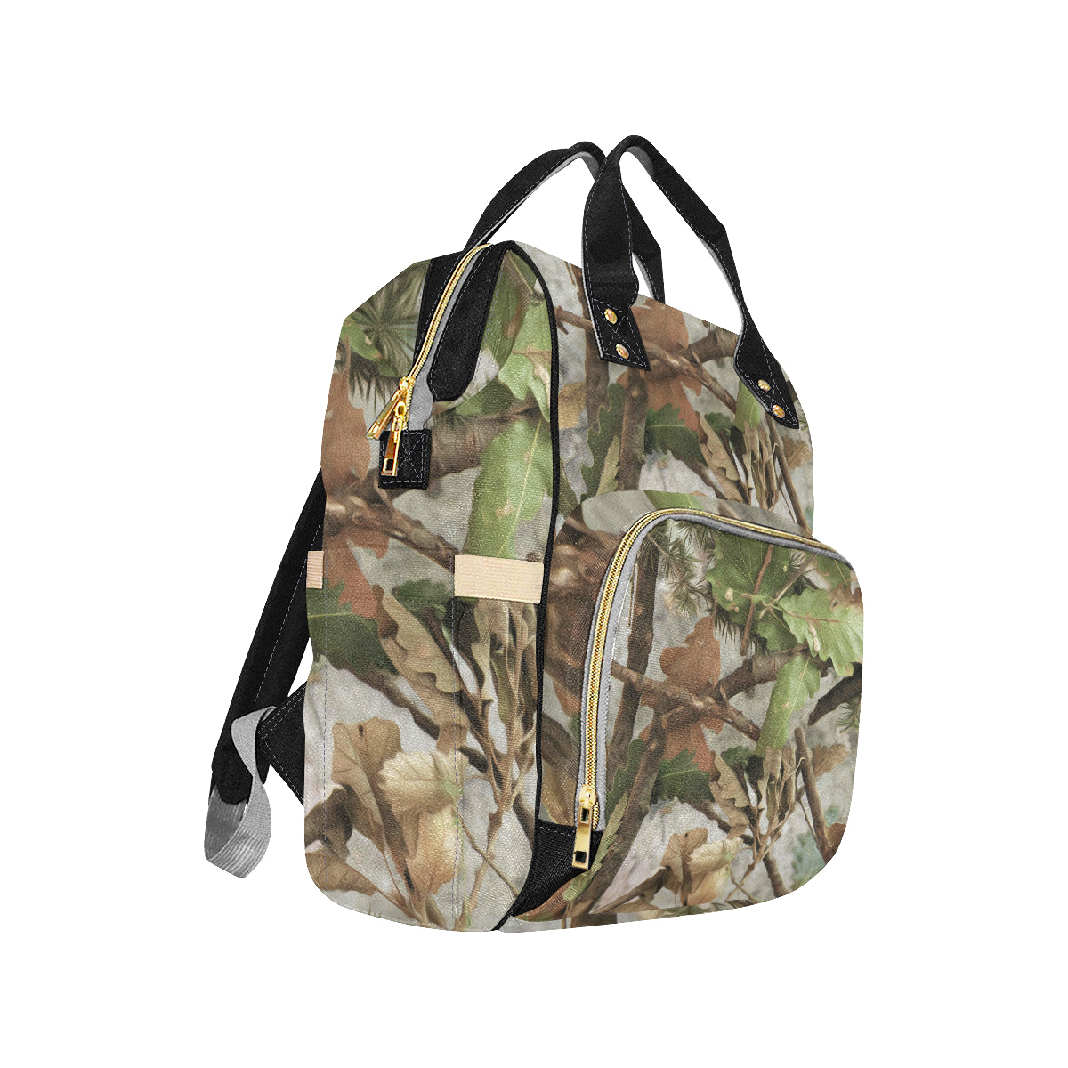 Camo Realistic Tree Forest Print Diaper Bag Backpack